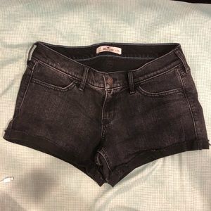 Hollister Black Denim Shorts